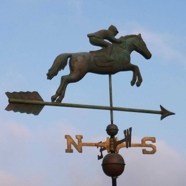 jumping horse weathervane